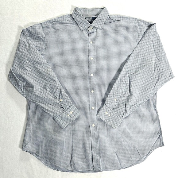 Polo Ralph Lauren Shirt Estate Classic Fit Button Up Mens Long Sleeve 18 (2XL) - Picture 1 of 16
